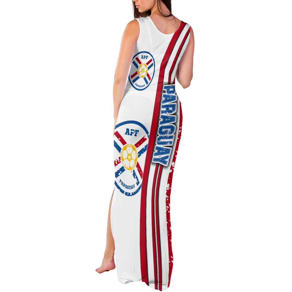 Paraguay Football Tank Maxi Dress La Albirroja Soccer - Road To Champion