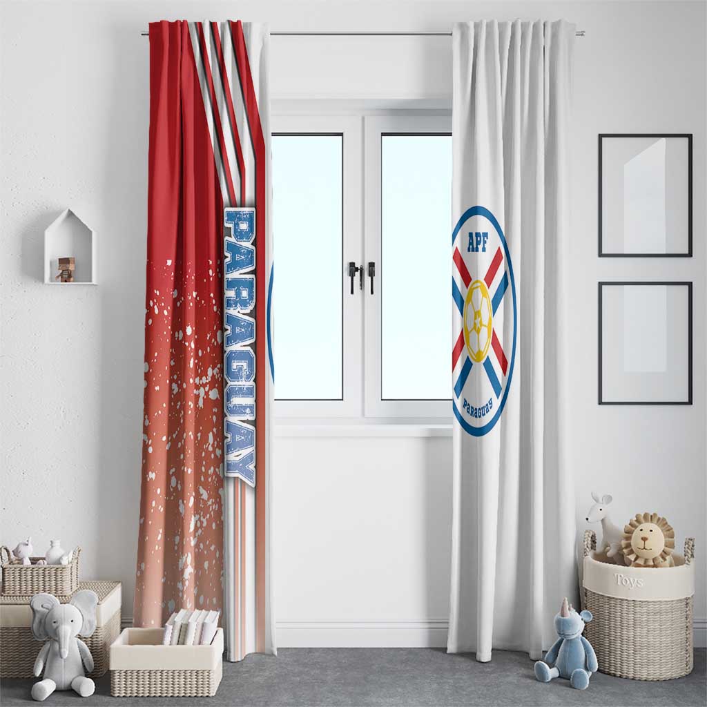 Paraguay Football Window Curtain La Albirroja Soccer - Road To Champion