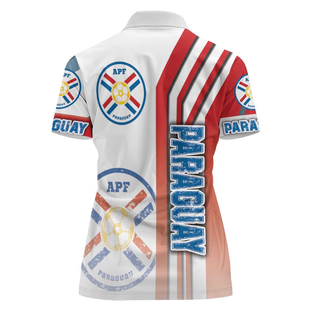 Paraguay Football Women Polo Shirt La Albirroja Soccer - Road To Champion