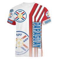 Paraguay Football Women V-Neck T-Shirt La Albirroja Soccer - Road To Champion