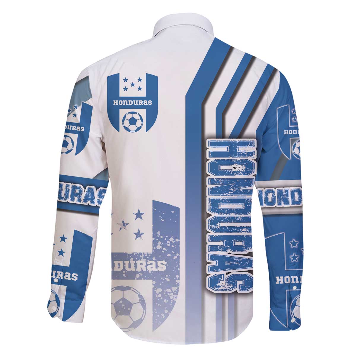 Honduras Football Family Matching Off The Shoulder Long Sleeve Dress and Hawaiian Shirt Los Catrachos Soccer - Road To Champion