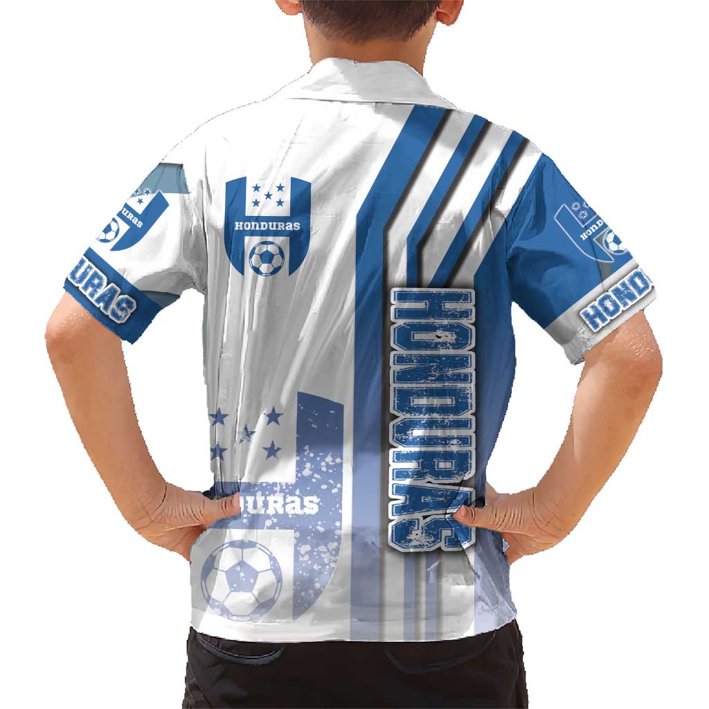 Honduras Football Kid Hawaiian Shirt Los Catrachos Soccer - Road To Champion