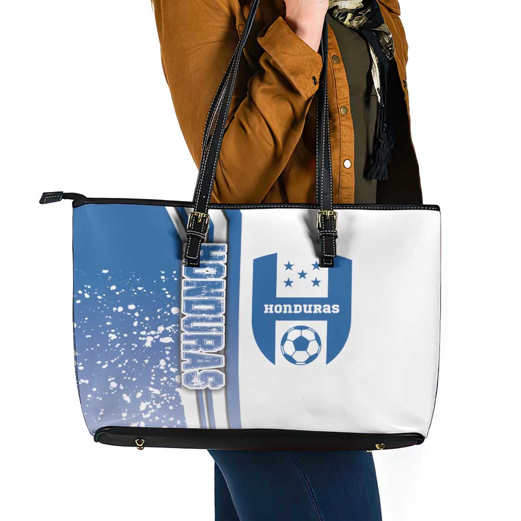 Honduras Football Leather Tote Bag Los Catrachos Soccer - Road To Champion