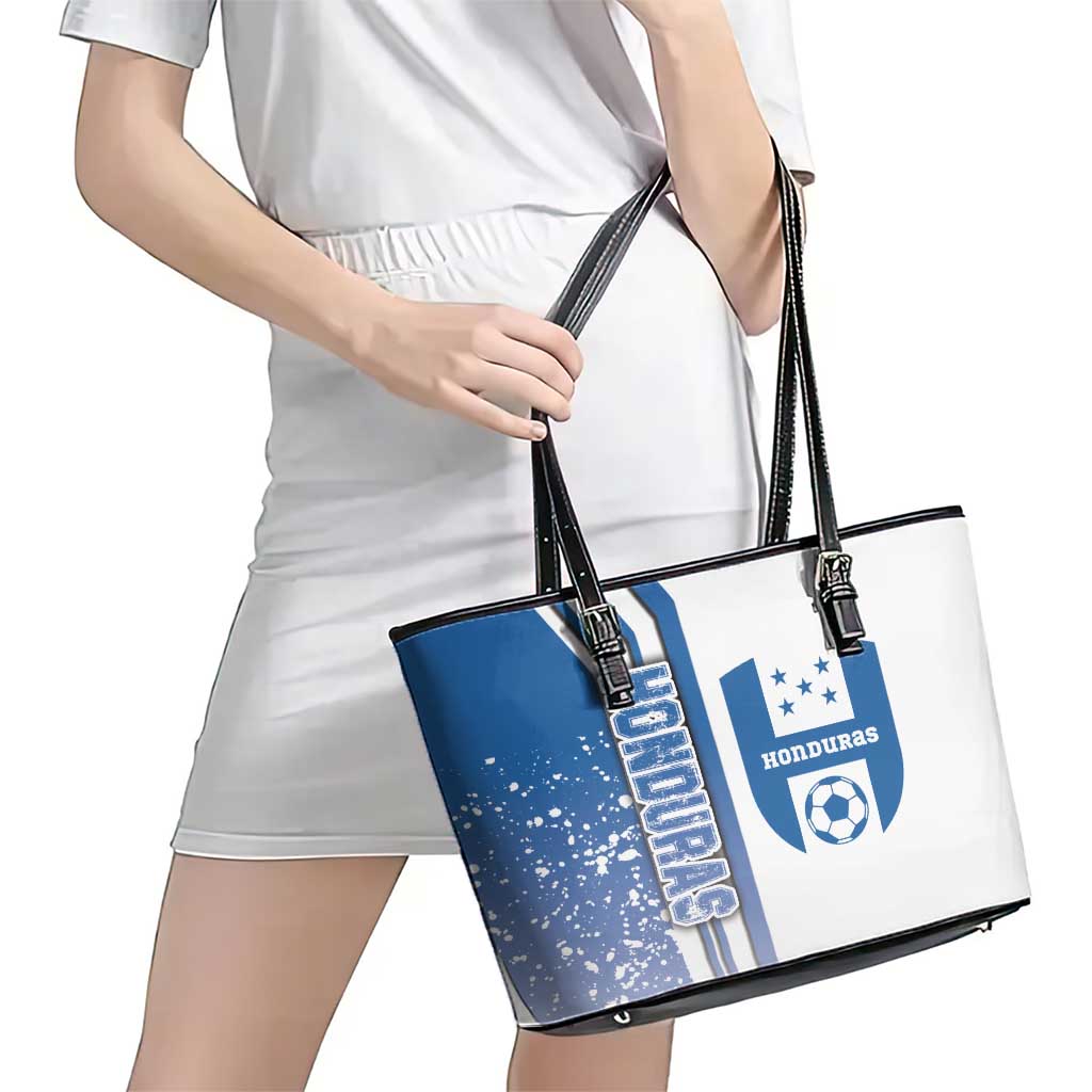 Honduras Football Leather Tote Bag Los Catrachos Soccer - Road To Champion