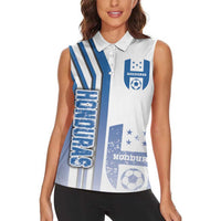 Honduras Football Women Sleeveless Polo Shirt Los Catrachos Soccer - Road To Champion