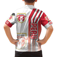 Peru Football Kid Hawaiian Shirt La Bicolor Soccer - Road To Champion