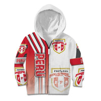 Peru Football Kid Hoodie La Bicolor Soccer - Road To Champion