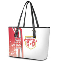 Peru Football Leather Tote Bag La Bicolor Soccer - Road To Champion