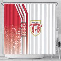 Peru Football Shower Curtain La Bicolor Soccer - Road To Champion