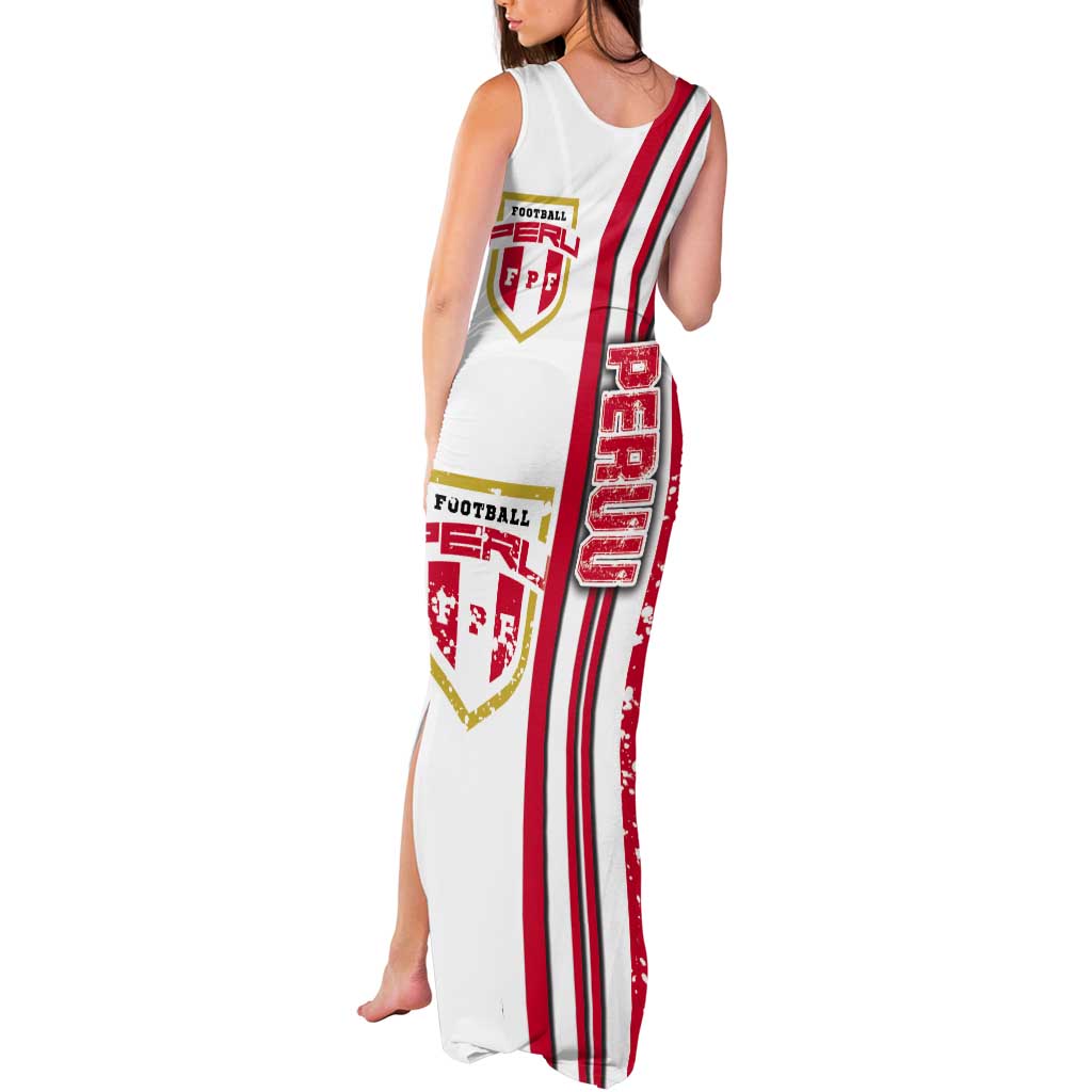 Peru Football Tank Maxi Dress La Bicolor Soccer - Road To Champion