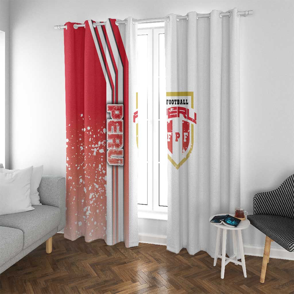 Peru Football Window Curtain La Bicolor Soccer - Road To Champion