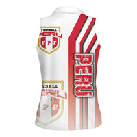 Peru Football Women Sleeveless Polo Shirt La Bicolor Soccer - Road To Champion