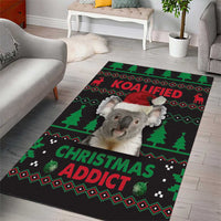 Cute Koala Area Rug Koalified Christmas Addict - Wonder Print Shop