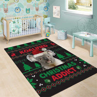 Cute Koala Area Rug Koalified Christmas Addict - Wonder Print Shop