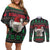 Cute Koala Couples Matching Off Shoulder Short Dress and Long Sleeve Button Shirt Koalified Christmas Addict - Wonder Print Shop
