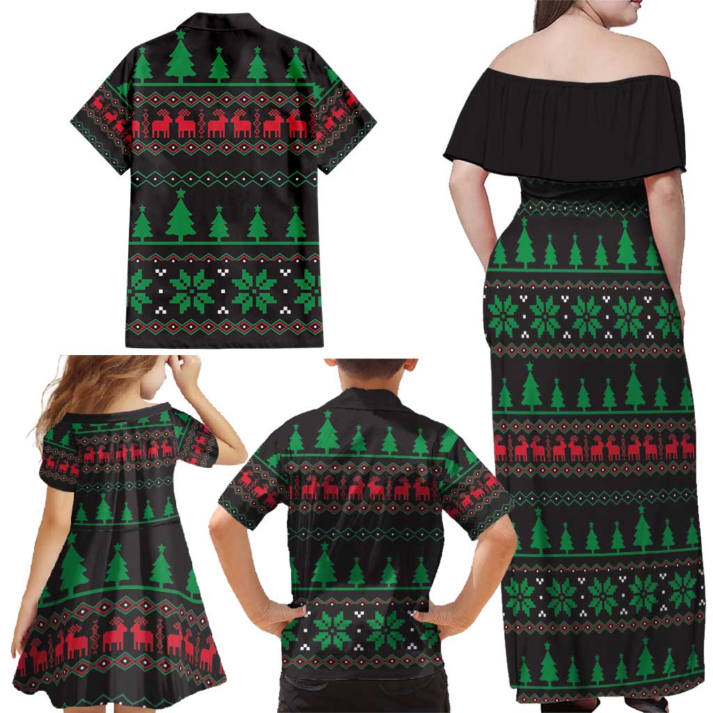 Cute Koala Family Matching Off Shoulder Maxi Dress and Hawaiian Shirt Koalified Christmas Addict - Wonder Print Shop