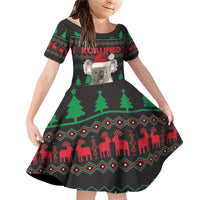 Cute Koala Family Matching Off Shoulder Short Dress and Hawaiian Shirt Koalified Christmas Addict - Wonder Print Shop