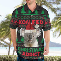 Cute Koala Hawaiian Shirt Koalified Christmas Addict - Wonder Print Shop