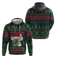 Cute Koala Hoodie Koalified Christmas Addict - Wonder Print Shop