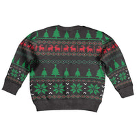 Cute Koala Kid Ugly Christmas Sweater Koalified Christmas Addict - Wonder Print Shop