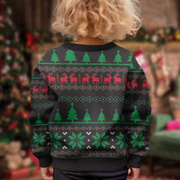 Cute Koala Kid Ugly Christmas Sweater Koalified Christmas Addict - Wonder Print Shop