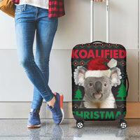 Cute Koala Luggage Cover Koalified Christmas Addict - Wonder Print Shop