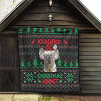 Cute Koala Quilt Koalified Christmas Addict - Wonder Print Shop