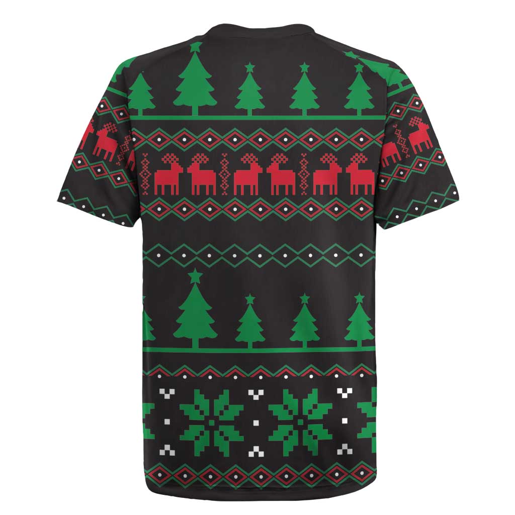 Cute Koala Rugby Jersey Koalified Christmas Addict - Wonder Print Shop