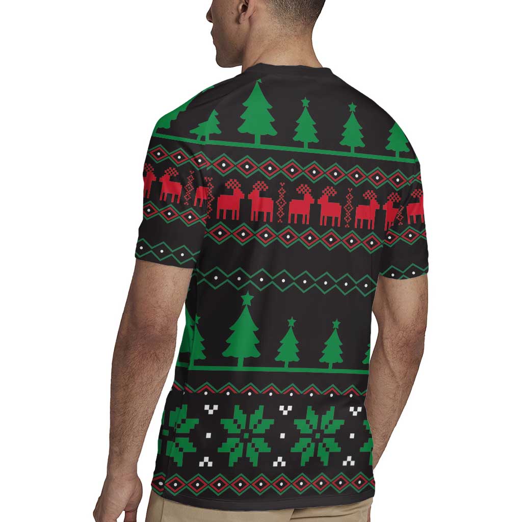 Cute Koala Rugby Jersey Koalified Christmas Addict - Wonder Print Shop