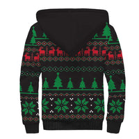 Cute Koala Sherpa Hoodie Koalified Christmas Addict - Wonder Print Shop