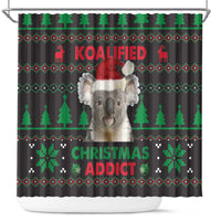Cute Koala Shower Curtain Koalified Christmas Addict