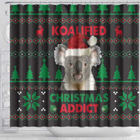 Cute Koala Shower Curtain Koalified Christmas Addict