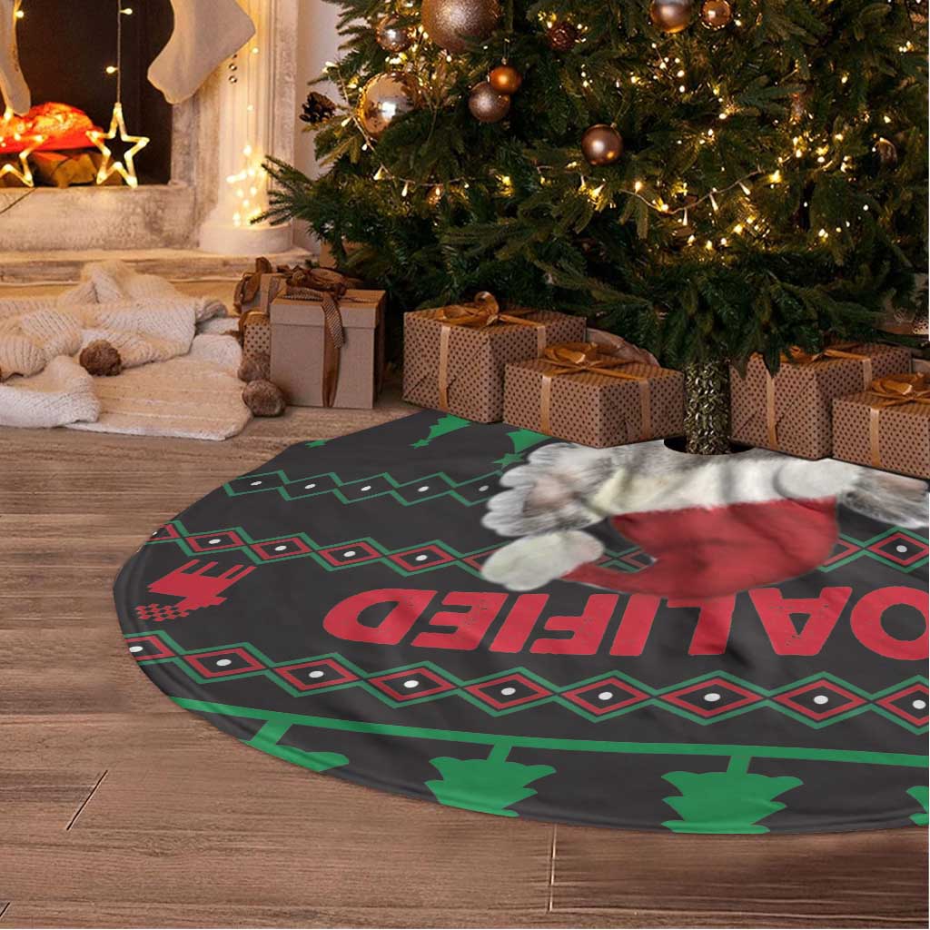 Cute Koala Tree Skirt Koalified Christmas Addict - Wonder Print Shop