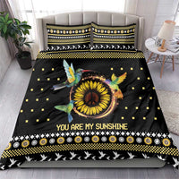 Hummingbird Sunflower Christmas Bedding Set You Are My Sunshine - Wonder Print Shop
