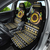 Hummingbird Sunflower Christmas Car Seat Cover You Are My Sunshine - Wonder Print Shop