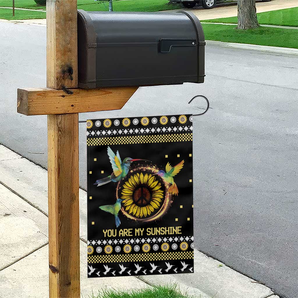 Hummingbird Sunflower Christmas Garden Flag You Are My Sunshine - Wonder Print Shop