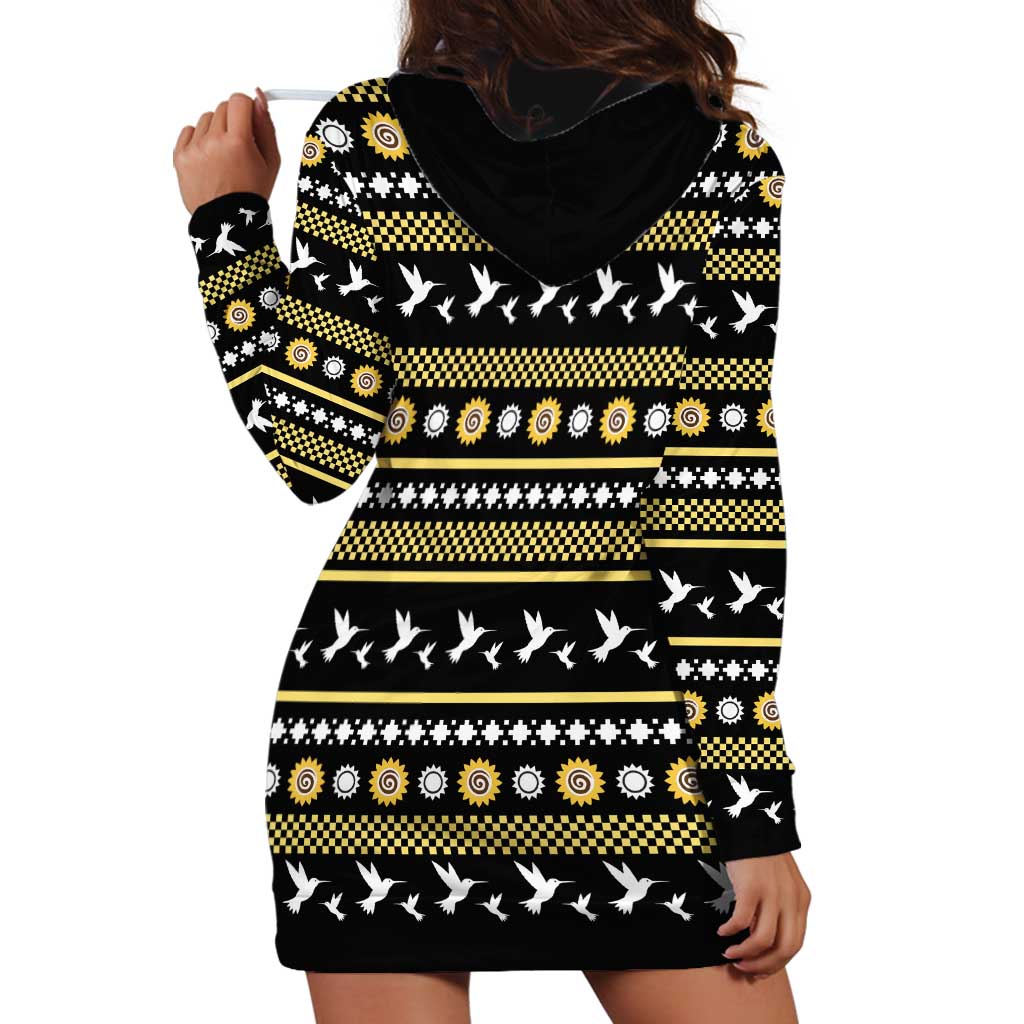 Hummingbird Sunflower Christmas Hoodie Dress You Are My Sunshine - Wonder Print Shop
