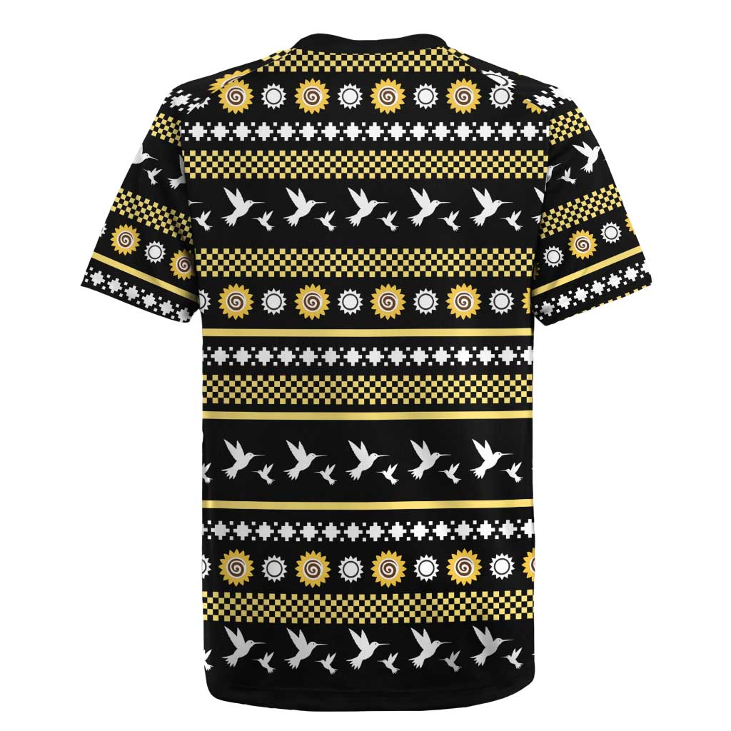Hummingbird Sunflower Christmas Rugby Jersey You Are My Sunshine - Wonder Print Shop