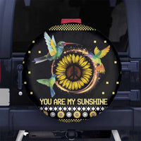 Hummingbird Sunflower Christmas Spare Tire Cover You Are My Sunshine - Wonder Print Shop