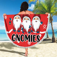 Chillin With My Gnomies Beach Blanket Merry Christmas - Wonder Print Shop