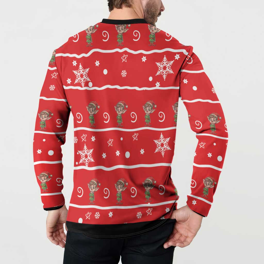 Chillin With My Gnomies Button Sweatshirt Merry Christmas - Wonder Print Shop