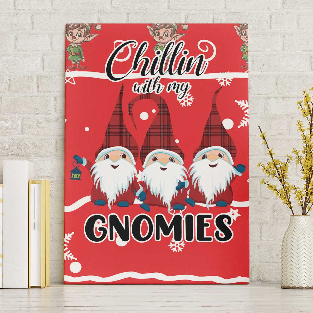 Chillin With My Gnomies Canvas Wall Art Merry Christmas - Wonder Print Shop