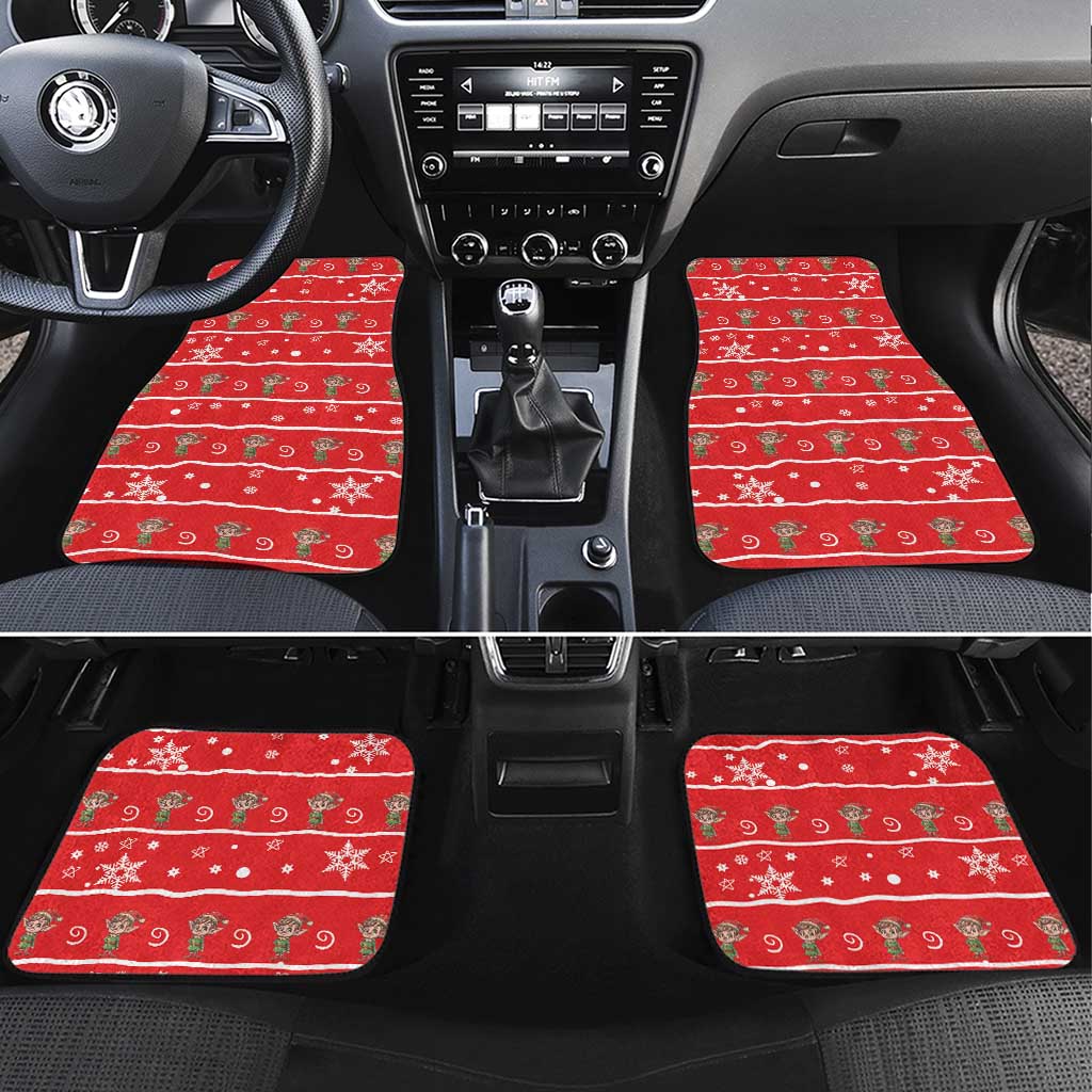 Chillin With My Gnomies Car Mats Merry Christmas - Wonder Print Shop
