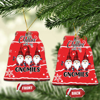 Chillin With My Gnomies Ceramic Ornament Merry Christmas - Wonder Print Shop