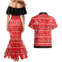 Chillin With My Gnomies Couples Matching Mermaid Dress and Hawaiian Shirt Merry Christmas - Wonder Print Shop