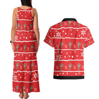 Chillin With My Gnomies Couples Matching Tank Maxi Dress and Hawaiian Shirt Merry Christmas - Wonder Print Shop