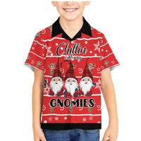 Chillin With My Gnomies Family Matching Mermaid Dress and Hawaiian Shirt Merry Christmas - Wonder Print Shop