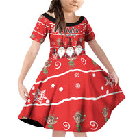 Chillin With My Gnomies Family Matching Off Shoulder Short Dress and Hawaiian Shirt Merry Christmas - Wonder Print Shop