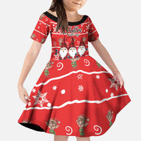 Chillin With My Gnomies Family Matching Puletasi and Hawaiian Shirt Merry Christmas - Wonder Print Shop