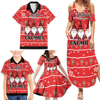 Chillin With My Gnomies Family Matching Summer Maxi Dress and Hawaiian Shirt Merry Christmas - Wonder Print Shop
